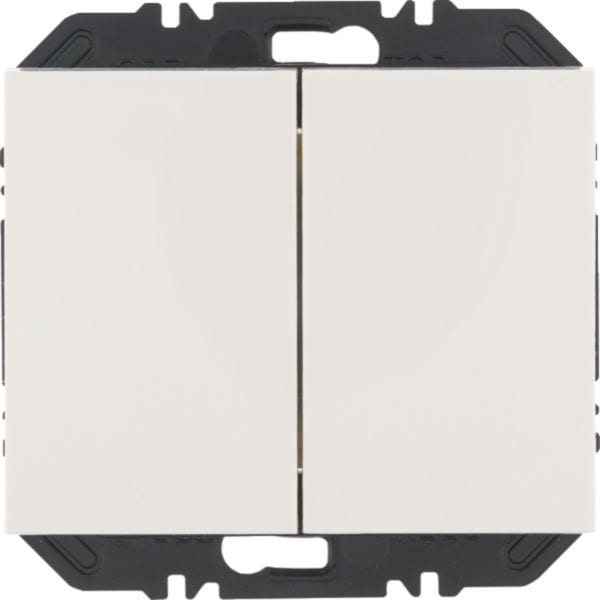 HAGER BOCCHIOTTI - Modulo EnOcean con bilanciere doppio, K.x bianco polare
