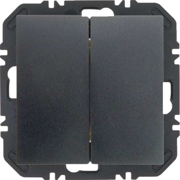 HAGER BOCCHIOTTI - Modulo EnOcean con bilanciere doppio, S.1/B.x antracite opaco