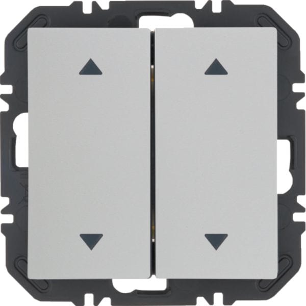 HAGER BOCCHIOTTI - Modulo EnOcean con bilanciere doppio con frecce, S.1/B.x bianco polare lucido