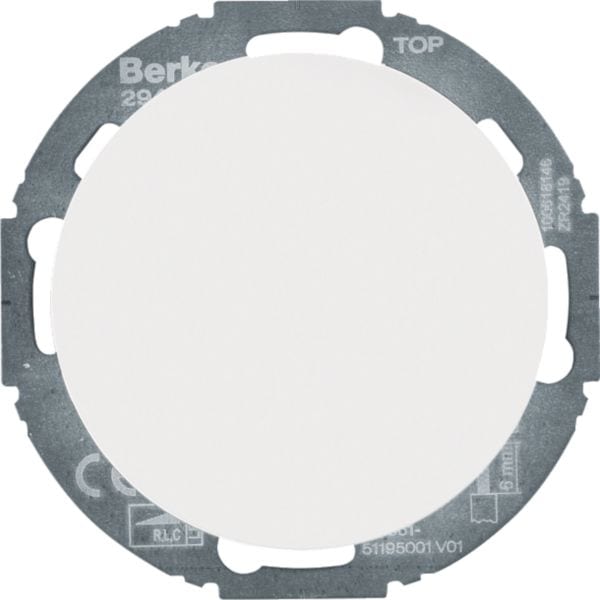 HAGER BOCCHIOTTI - Regolatore luce universale a manopola, (LED), R.classic bianco polare