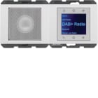 HAGER BOCCHIOTTI - Radio Touch con altoparlante DAB+ / Bluetooth, K.x bianco polare lucido