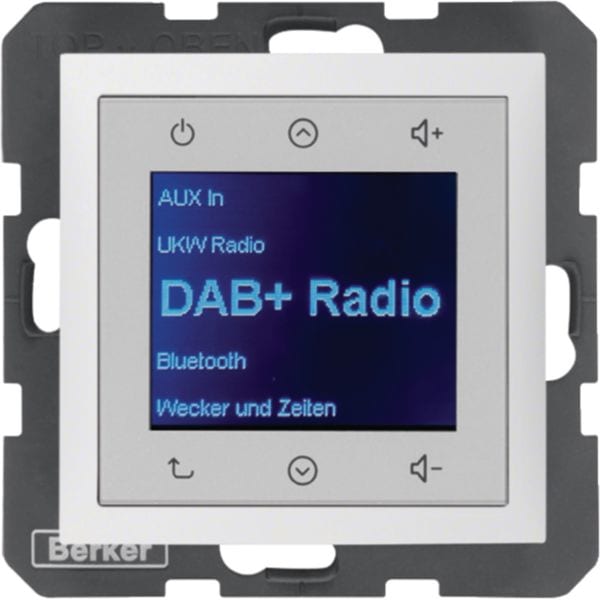 HAGER BOCCHIOTTI - Radio Touch DAB+ / Bluetooth, S.1 bianco polare opaco