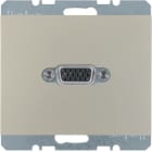 HAGER BOCCHIOTTI - Presa VGA Berker K.5 acciaio inox opaco, verniciato