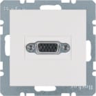 HAGER BOCCHIOTTI - Presa VGA Berker S.1/B.3/B.7 bianco polare lucido