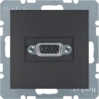 HAGER BOCCHIOTTI - Presa VGA posteriore Berker B.3/B.7 antracite opaco