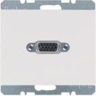 HAGER BOCCHIOTTI - Presa VGA posteriore Berker K.1 bianco polare lucido
