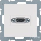 HAGER BOCCHIOTTI - Presa VGA posteriore Berker S.1/B.3/B.7 bianco polare lucido