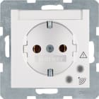HAGER BOCCHIOTTI - Presa SCHUKO con protezione contro sovratensioni S.1/B.3/B.7 bianco polare opaco