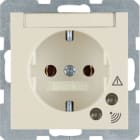 HAGER BOCCHIOTTI - Presa SCHUKO con protezione contro sovratensioni Berker S.1 bianco lucido