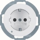 HAGER BOCCHIOTTI - Presa SCHUKO con luce di orientamento LED Serie 1930/R.classic Bianco pol. Lucid