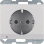 HAGER BOCCHIOTTI - Presa SCHUKO con luce di orientamento LED Berker K.5 alu opaco, verniciato