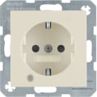 HAGER BOCCHIOTTI - Presa SCHUKO con LED di controllo Berker S.1 bianco lucido