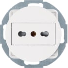 HAGER BOCCHIOTTI - Presa italiana con messa a terra 10 A/16 A Serie 1930/R.classic Bianco pol. Luc.