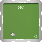 HAGER BOCCHIOTTI - Presa Schuko con coperchio, alta protezione contatti e LED, Q.x, verde opaco