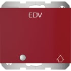 HAGER BOCCHIOTTI - Presa Schuko con coperchio, alta protezione contatti e LED, K.x, rosso lucido.