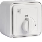 HAGER BOCCHIOTTI - Timer meccanico a parete 15 min con manopola di regolazione W.1 bianco polare