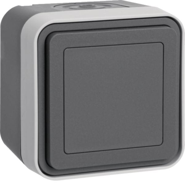 HAGER BOCCHIOTTI - Inserto cieco a parete Berker W.1 grigio/grigio chiaro opaco