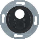 HAGER BOCCHIOTTI - Inserto con pezzo centrale per miniconnettore Serie 1930/Glas nero lucido