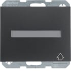 HAGER BOCCHIOTTI - presa SCHUKO con coperchio a cerniera Serie K.1 antracite opaco, verniciato