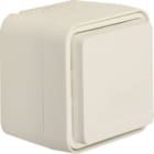 HAGER BOCCHIOTTI - Presa SCHUKO con coperchio a cerniera a parete Serie W.1 bianco polare opaco