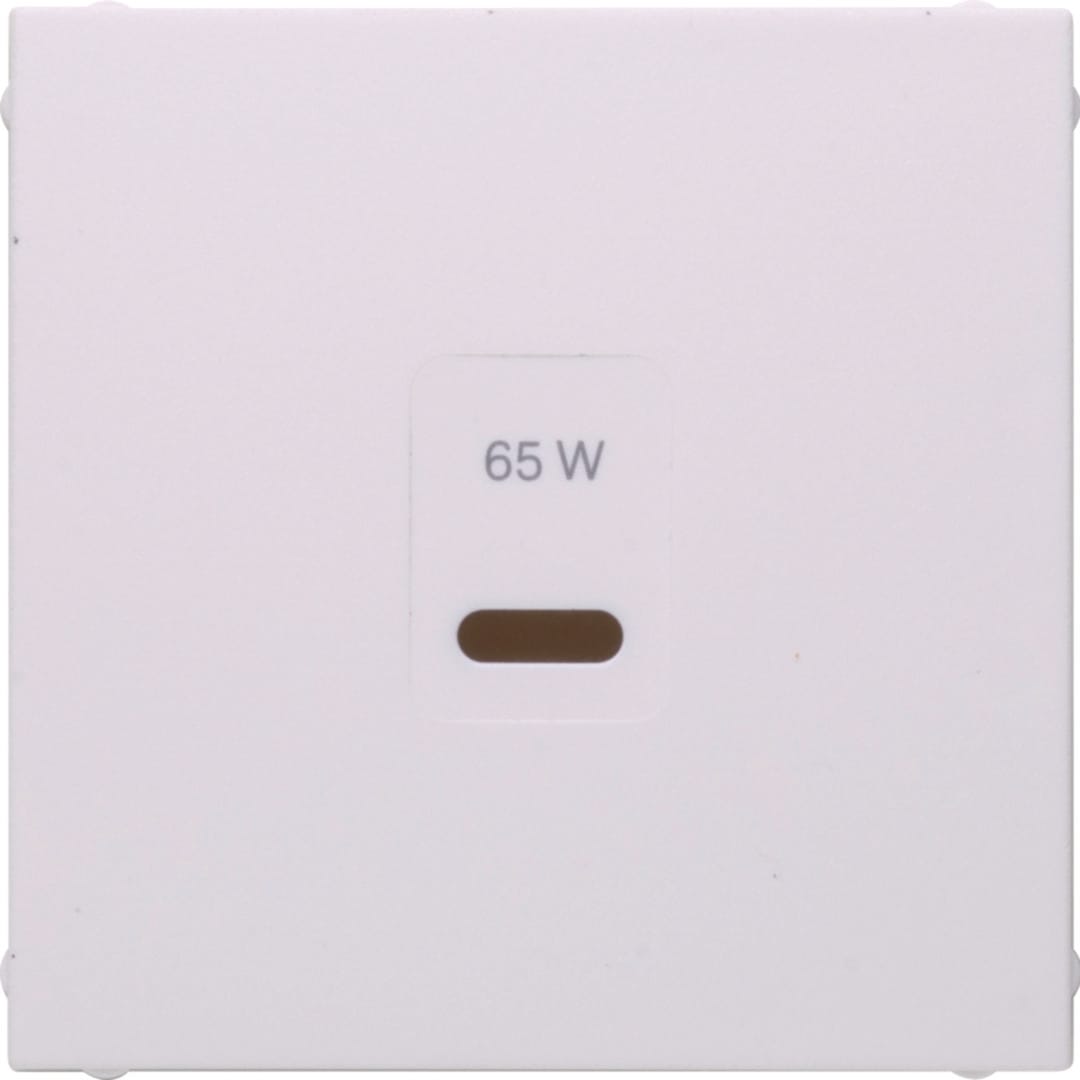 HAGER BOCCHIOTTI - PEZZO CENTRALE PER USB S.1, BIANCO POL.