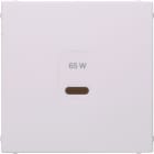 HAGER BOCCHIOTTI - PEZZO CENTRALE PER USB S.1, BIANCO POL.