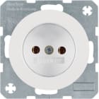 HAGER BOCCHIOTTI - Presa senza messa a terra Berker R.1/R.3 bianco polare lucido
