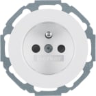 HAGER BOCCHIOTTI - Presa con spinotto di messa a terra Serie R.classic bianco polare lucido