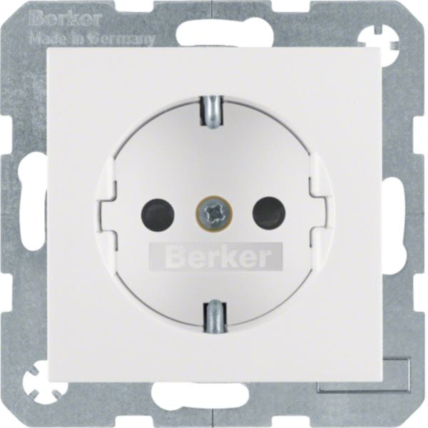 HAGER BOCCHIOTTI - Presa SCHUKO Serie S.1/B.3/B.7 bianco polare opaco