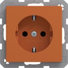 HAGER BOCCHIOTTI - Presa SCHUKO Berker Q.1/Q.3 arancione velluto