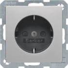 HAGER BOCCHIOTTI - Presa SCHUKO Berker Q.1/Q.3 alu velluto, verniciato