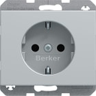 HAGER BOCCHIOTTI - Presa SCHUKO Berker K.5 alu, alluminio anodizzato