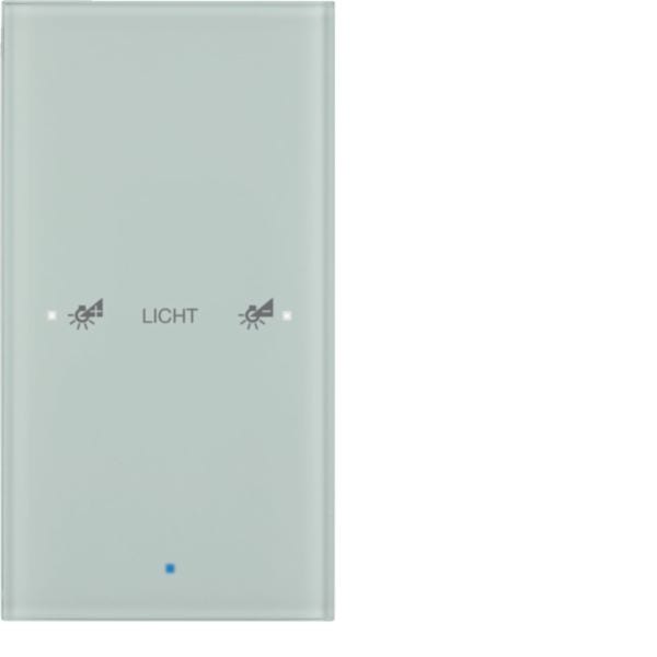 HAGER BOCCHIOTTI - Sensore vetro KNX singolo comfort KNX - Serie TS Sensor vetro bianco polare