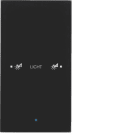 HAGER BOCCHIOTTI - Sensore vetro KNX singolo comfort KNX - Serie TS Sensor vetro nero