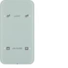 HAGER BOCCHIOTTI - Sensore touch doppio comfort KNX - Serie R.1 vetro bianco polare