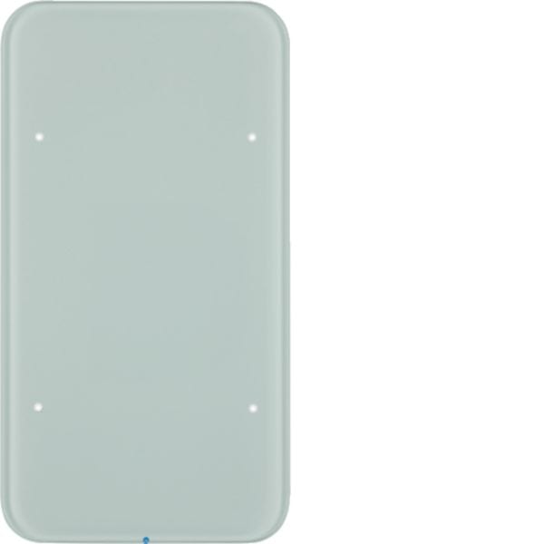 HAGER BOCCHIOTTI - Sensore touch doppio comfort KNX - Serie R.1 vetro bianco polare