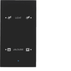 HAGER BOCCHIOTTI - Sensore vetro KNX doppio comfort KNX - Serie TS Sensor vetro nero