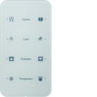 HAGER BOCCHIOTTI - Sensore touch quadruplo comfort KNX - Serie R.1 vetro bianco polare