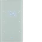 HAGER BOCCHIOTTI - Sensore vetro KNX doppio con Termostato KNX - Serie TS Sensor vetro bianco pol.