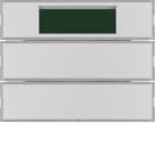 HAGER BOCCHIOTTI - Sensore a tasti doppio con Termostato KNX - Serie K.1 alu