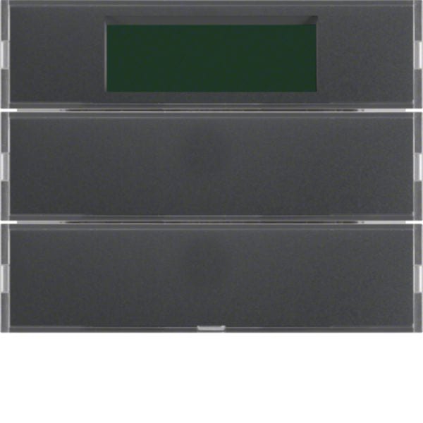 HAGER BOCCHIOTTI - Sensore a tasti doppio con Termostato KNX - Serie K.1 antracite