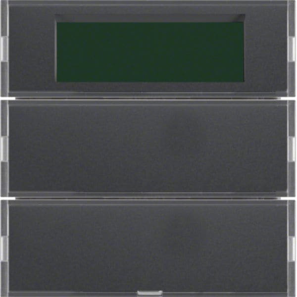 HAGER BOCCHIOTTI - Sensore a tasti doppio con Termostato KNX - Serie S.1/B.3/B.7 x antrac.e alu