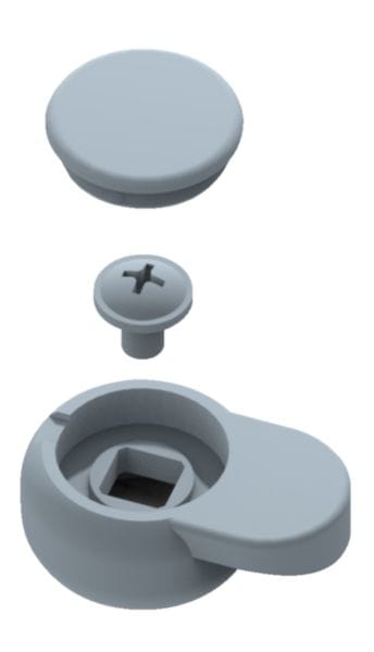 HAGER BOCCHIOTTI - Set 10 Leve In Plastica Ricambio Orion Plus/Londra+