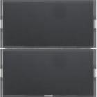 HAGER BOCCHIOTTI - Sensore a tasti doppio KNX - Serie S.1/B.3/B.7 per antracite e alu