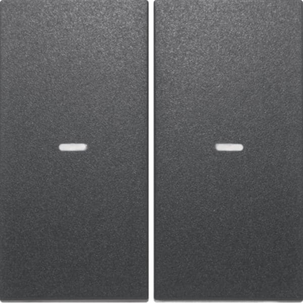 HAGER BOCCHIOTTI - Copertura x Mod. sensore a tasti doppio KNX berker S.1/B.3/B.7 antracite opaco