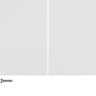 HAGER BOCCHIOTTI - Modulo pulsante doppio Berker K.1 bianco polare lucido