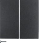 HAGER BOCCHIOTTI - Modulo pulsante doppio Berker S.1/B.3/B.7 antracite opaco,?verniciato