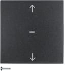 HAGER BOCCHIOTTI - Pulsante radio KNX per veneziane quicklink Berker S.1/B.3/B.7 antracite opaco