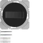 HAGER BOCCHIOTTI - Mod. radio KNX sing. piatto energia solare QLink Serie R.1/R.3 nero luc.