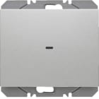 HAGER BOCCHIOTTI - Radiotrasmettitore KNX da muro singolo piatto QLink Serie K.5 alu opac vernic.